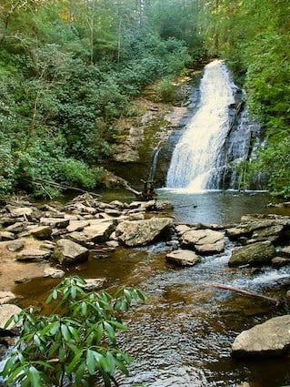 Upper Helton Creek Falls in Georgia